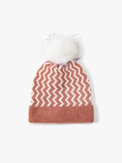 Knitted Hat With Pom Pom